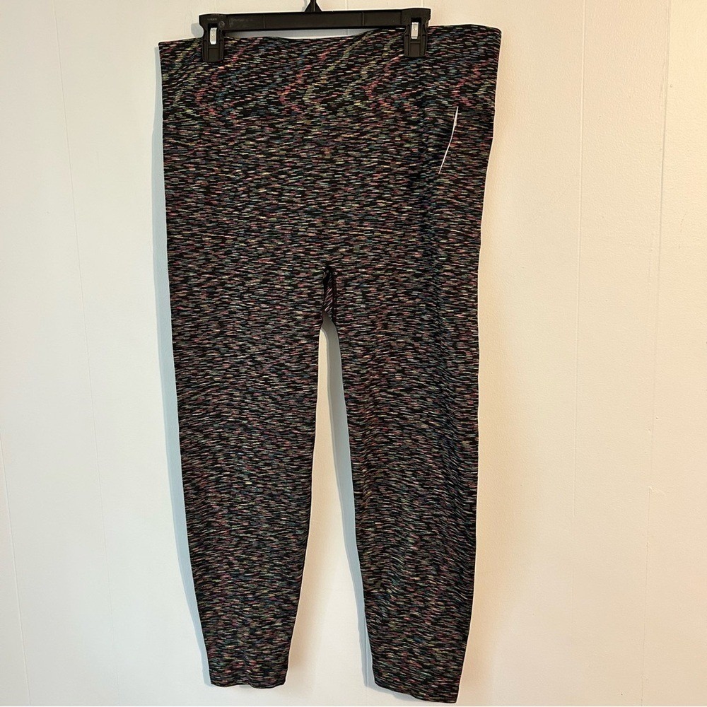 LIVI Active Womens Plus‎ 22/24 7/8 Leggings Multi Color Space Dye Activewear NWT